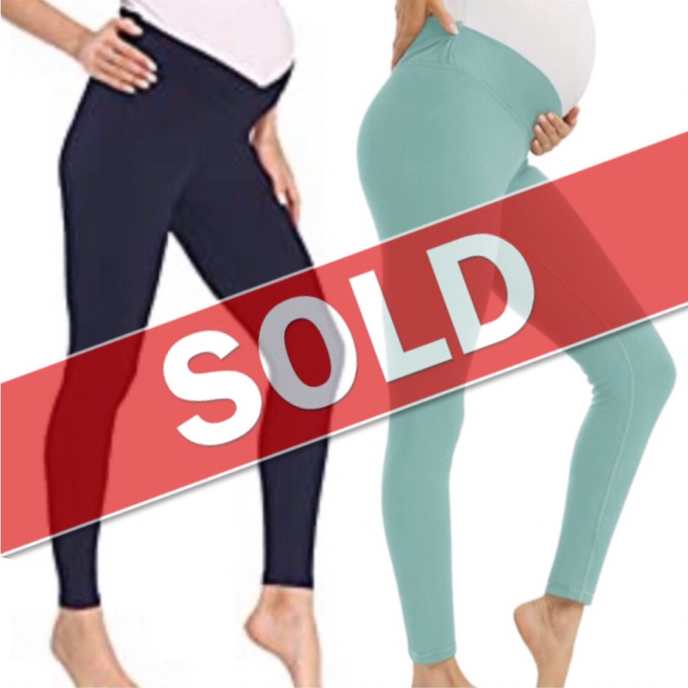 Under Belly Maternity Leggings Size Large Bundle/Lot of 2